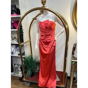 PHEOBE’s Couture Coral Strapless Gown •6